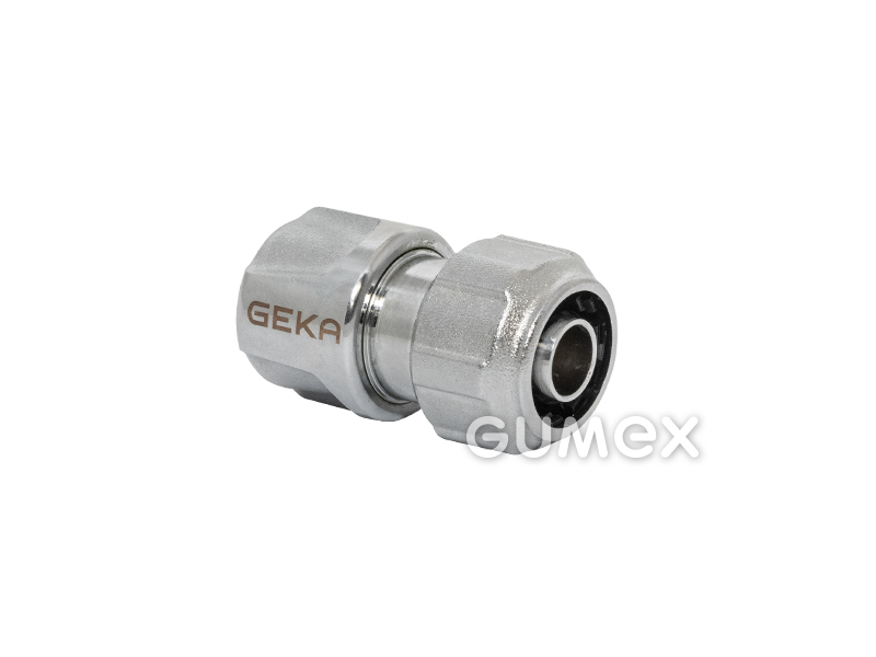 Schnellkupplung GEKA IDEAL mit Stopp-Ventil,auf Schlauchdurchmesser 12,5mm,10bar,verchromtes Messing, 